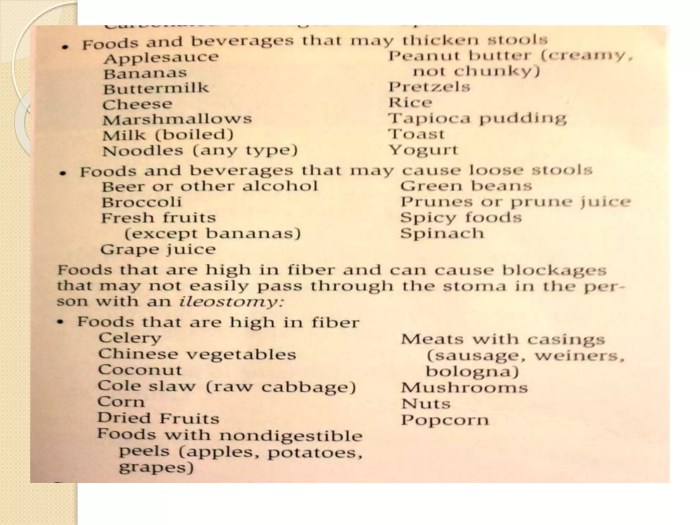 How should i eat after a colostomy