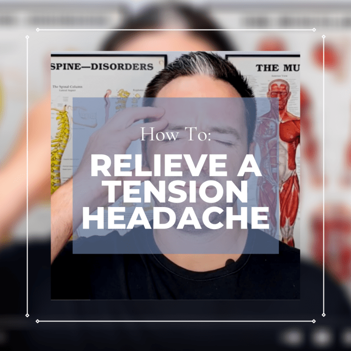 How Can I Relieve My Tension Headache? | PhysioCentral How to relieve a tension headache