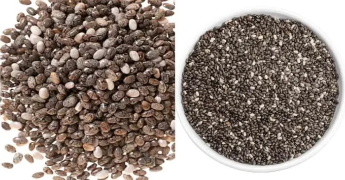 Chia seeds and lemon water