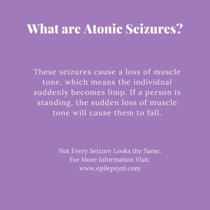 What are atonic seizures