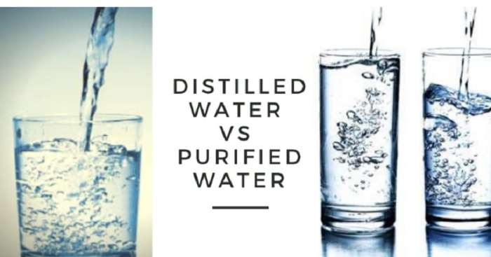 Distilled Vs. Purified Water (We Explain The Differences ... Purified vs distilled water