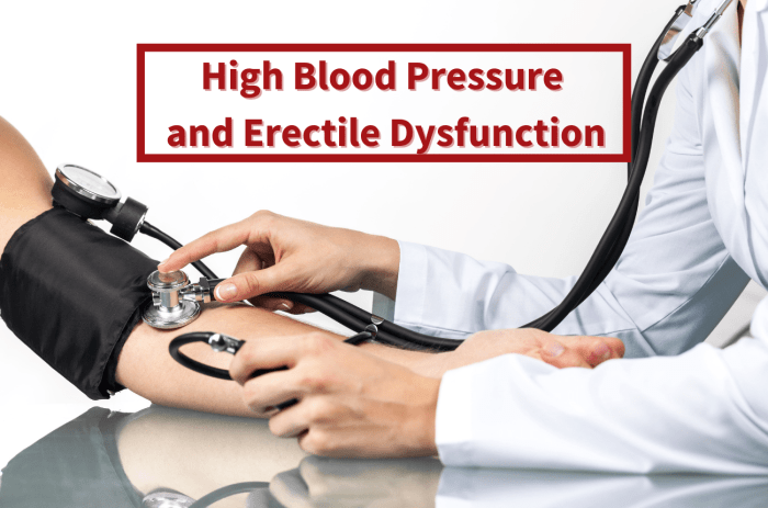 High blood pressure and erectile dysfunction
