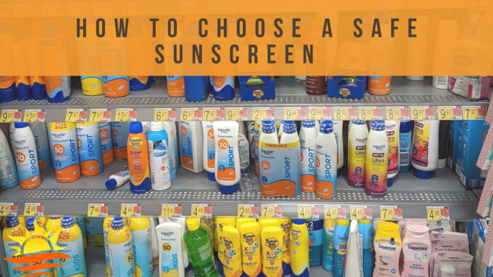 Choosing a safe and effective sunscreen