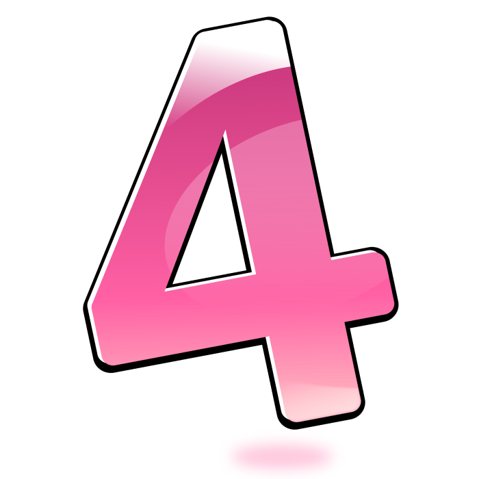 4 Number PNG | PNG All Four skin conditions that make your feet itch
