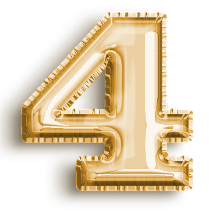 Premium PSD | 4 number 3d gold number number 4 3d 4 3 intermittent fasting
