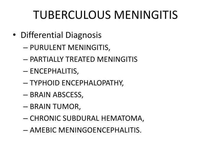 Tuberculous meningitis overview and more