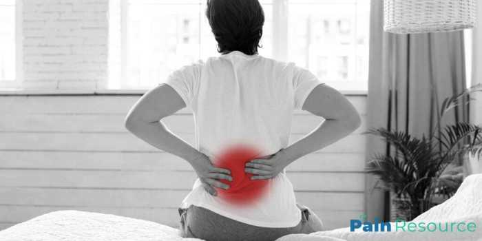 Lower back pain after sleeping