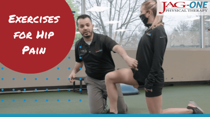 Physical therapy exercises for hip pain